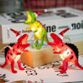 Miniatyrbillede 2 af 4: LED Dinosaur Lys Kæde Julelys Dinosaur Batteridrevne Lys Til Juletræ Hjemme Ferie Dekoration