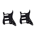 Miniatyrbilde 1 av 4: Gitartilbehør Elektrisk Gitar Pickguard Frontdeksel Elektrisk Gitar Pickguard Svart