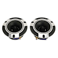 Pikkukuva 1 / 5: 2kpl 150W Koaksiaali Autokaiutin Korkea Herkkyys Stereo Surround Hopea Musta Autokaiutin Auton Audiojärjestelmiin YEMMA