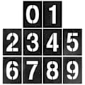 Pikkukuva 1 / 4: 1 Set Numero Malli 0-9 Osoitenumero Malli Numeromallit Puulle Maalaamiseen