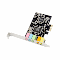 Pikkukuva 1 / 5: PCI 32-bittinen Express x1 PCI-E 5.1-kanavainen CMI8738 Sisäinen Äänikortti