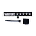 Pikkukuva 1 / 5: Tuulilasin sähköiset 5Stars Wanted auton LED-jääsinisä valoilla varustetut ikkunatarrat JDM Glow Panel Dec -koristeluun