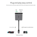 Miniatyrbillede 5 af 5: XREAL Hub USB-C PD Hurtig Opladningsadapter Bærbar Videoadapter til XREAL AIR/AIR2 Briller Switch Co