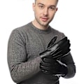 Miniatyrbild 2 av 4: Äkta Läderhandskar för Män. Premium Vinterhandskar med Cashmerefoder S-L