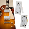 Pikkukuva 4 / 5: 2 kpl Sähkökitaran Mikrofonit Esijohdotetulla Humbucker-Mikrofonisarjalla Kaksoiskäämi Mikrofoni 6-kielisille Kitaroille Instrumentin Tarvikkeet