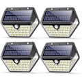Pikkukuva 1 / 5: Ulkokäyttöön tarkoitettu aurinkolamppu 150 LED 4 kpl 2000mAh 1200LM langaton seinävalaisin