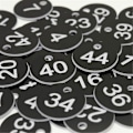 Miniatyrbild 5 av 5: 100st 1-100 Numrerade Skyltetiketter Bikupemärken Bikupa Låda Markering Biodlingsmaterial Trädgårdsverktygsset Nummerplatta