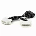 Miniatyrbillede 1 af 5: OBD2 OBDII Y Splitter Adapter Forlænger 16 Pin Han til Dobbelt Hun Stik