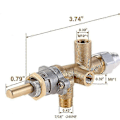 Miniatyrbillede 4 af 5: Patiovarmer Kontrolventil Termoelement Sensor Dump Switch Knob Propan Brændeovn Kontrol Sikkerhed Pi