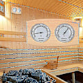 Miniatyrbillede 2 af 5: 2 I 1 Saunarum Træ Termometer Hygrometer Damp Temperatur Fugtighedsmåler -gt