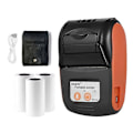 Miniatyrbillede 1 af 5: Bærbar Bluetooth Termisk Printer Håndholdt 58mm Kvitterings Printer til Ios Android Telefon EU STIK