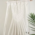 Miniatyrbild 2 av 2: Katthammock Vägghängande Säng Macrame Bomullsrep Katthammock För Sovplats Vind