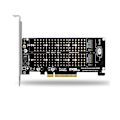 Miniatyrbild 4 av 5: PCI-e X8 X16 Dubbel Disköverföringskort NVMe M.2 Mkey SSD Raid Array Expansionsadapter Moderkort P