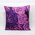 Miniatyrbillede 2 af 4: WEKITY--3D Violet Pudebetræk Blødt Pudebetræk Ensidig Digital Trykning Sofa Pudebetræk Kvadratisk 18 x 18 tommer, Lilla--4151