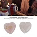 Miniatyrbilde 4 av 5: Chakra Hjerte Stein Rensende Nærende Avslappende Lomme Helbredende Stein for Valentinsdagsgave Chakra Balansering 2 stk
