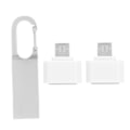 Miniatyrbillede 1 af 5: U Disk Hænge Spænde USB2.0 Flash Pen Drive Hukommelsescelle USB Stick Gave HS132 med OTG Adapter 32GB