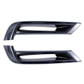 Miniatyrbilde 2 av 5: Bil Karbonfiber Frontfanger Nedre Grill List Trim Tåkelys Ramme Deksel Trim for -V XRV XR-V 2022 2023