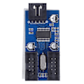 Pikkukuva 5 / 5: USB-emolevyn jakaja 9Pin 1 to 2 PCB-laajennuspiirisarjakortti tietokonetarvikkeet
