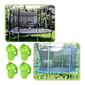 Miniatyrbild 3 av 5: 13 st Trampolinskydd Stolpe Topplock Rörskydd för Skyddsnät Fixerad Fästanordning Trampolin