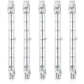Miniatyrbilde 1 av 5: 5 stk. dimbare R7S 118mm 300W halogenpære AC 220-240V 3100lm lineær halogenflomlys for landskapsbelysning, sikkerhet, gatebelysning