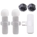 Miniatyrbillede 1 af 5: Ny Trådløs Lavalier Mikrofon Bærbar Audio Video Optagelse Mini Mikrofon til Android PC Came