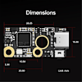 Miniatyrbillede 1 af 5: S2dw 1.0 Accelerometer Board Stealthburner Til Klipper Ekstruder Hotend 3D Printer Dele