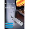 Miniatyrbilde 3 av 5: M.2 NVMe SATA SSD-kabinett 10 Gbps M.2 til USB Type C Ekstern Adapter Fingeravtrykk Kryptering M