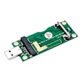 Miniatyrbild 1 av 5: Mini PCI-E till USB-adapter med SIM 8Pin-kortplats Plug and Play för WWAN/LTE-modul för Litecoin BTC-mining