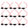 Miniatyrbillede 4 af 5: 10 sæt inline sikringsholder, smeltebestandig, nem ledningsføring, vandtæt sikringsholder med sikring 12AWG, 30A YEMAA