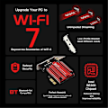 Miniatyrbillede 4 af 5: Wifi 7 Pcie Trådløs Adapter Be200 Bluetooth 5.4 Tri Band 2.4G/5G/6Ghz 8774Mbps /11 64Bit Wifi 6E