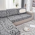 Miniatyrbild 4 av 5: Stretch Överdrag för Soffa med Elastiskt Band, Sittdynor för Husvagn