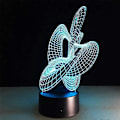 Miniatyrbild 1 av 5: Nattlampa, 3D Optisk Illusion LED-lampa med Touch Sensor Switch 7 Färger Ändring 3D LED-lampa