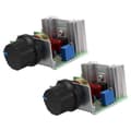 2 st Hastighetsregulator för AC-motor AC 220V 2000W Tyristor Motor Hastighetskontroll Justerbar Effekt Co