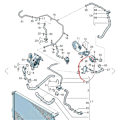Miniatyrbillede 4 af 5: 4H0121671D Bilvarme Kontrolventil med Stik til A4 A5 A6 C7 A7 A8 Q5 Golf 7 B8 Solenoidventil 4H0121671B