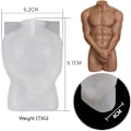 Miniatyrbillede 4 af 5: Kropssilikonharpiks Stearinlysform, 2 stk 3D Kropsformet Stearinlysform, Stearinlysforme Til Diym