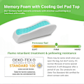 Miniatyrbillede 4 af 5: LargeLeaf Stol Ergonomisk Armlæn Kølende Gel Puder Albue Pude Trykaflastning Kontorstol Gaming Stol Armlæn med Memory Foam Armlæn Puder 2 Stk