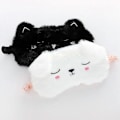 Miniatyrbild 3 av 4: Söt Sovmask Mjuk Plysch Ögonmask 2-pack