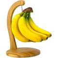 Bambus Bananställ - Bambusbas & Arm Med Rostfritt Stålkrok För Köksbänkar Utan Röra