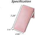 Miniatyrbillede 2 af 5: Dame Lyse Sød Pu Pung Ultratynd Lang Tegnebog Håndtaske (pink), Fsus0074