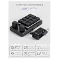 Miniatyrbillede 2 af 5: Knob Keyboard RGB Gaming Keypad Mekanisk Hotswap Macropad Programmering Macro 2.4G Custom Sort