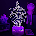 Miniatyrbillede 2 af 4: Anime 3D Lampe Overlord LED Natlys Albedo Figur Sengelampe Til Soveværelse Indretning Børn Fødselsdagsgave