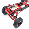 Miniatyrbillede 2 af 5: RC Bil Opgradering Front Bin Kredsløbskort Fastgørelsessæde Kit til 1/12 MN99S MN98 RC Bil Opgradering Dele Rød