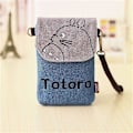 Miniatyrbild 4 av 5: Mobilväska Crossbody - Dam Canvas Handväska med Justerbar Rem
