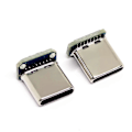 Pikkukuva 1 / 5: 5kpl 16-nastainen Type C Usb-c Uros Type C Liitin Uros Pystysuora Patch-levy Lisätarvikkeet