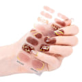 Miniatyrbilde 5 av 5: Semi-herdet Gel Neglelakk Strips Selvklebende Gel Neglekunst Klistremerker Varig Glitter Gel Neglefolie Klistremerke Med Neglefil