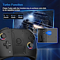 Miniatyrbillede 3 af 5: LinYuvo KS53 JoyPad Til Nintendo Switch Trådløs Bluetooth Controller Auto-Fire Gamepad Controller Kompatibel Nintendo Joystick