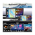 Miniatyrbillede 3 af 5: Bærbar Trådløs CarPlay Skærm Dash Mount, 7 Tommer Touchscreen Bilstereo Bluetooth, FM Bilradio, Bagkamera, USB