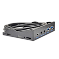 Pikkukuva 3 / 5: USB-etupaneeli PC:lle USB3.2 Gen2 10Gbps Type C + 19Pin 2Port USB3.0 Hub + HD Audio 3.5mm Kuuloke MIC