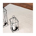 Miniatyrbilde 3 av 5: Moderne, myk teppe med kort lugg, sklisikker underside, vaskbar opptil 30 grader, supermyk, pelslook, Crea