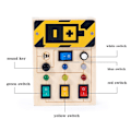Miniatyrbillede 3 af 5: Power Baby Træ-Aktivitetsbræt Med LED Lys Sanse-Læringslegetøj Til Småbørn 1-3 År Toggle Switch